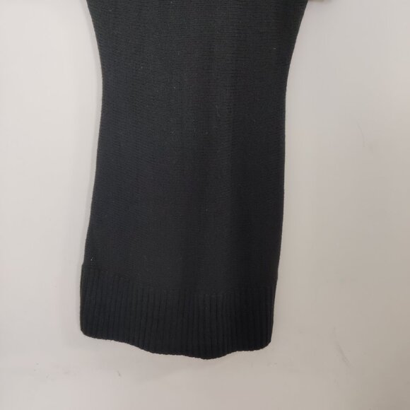 A/X Armani Exchange Women's Sweater Dress Size L Black Embellished Y2K Knitwear - Picture 5 of 8